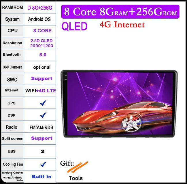 For Kia Ceed ED 2006-2012 Android 14 Car Multimedia Radio System WIFI Auto Navigation Carplay Bluetooth Player Intelligent