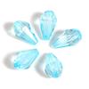500 Pieces Teardrop Shape Acrylic Beads Light Blue Transparent Diameter 13mm Facet Cut Craft Handicraft Supplies Jewelry Accessory Parts H3230s749