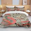 Chinese dragon Bedding 3 Piece Set king size double bed bedding set microfiber or polyester duvet cover set  bedroom bed set