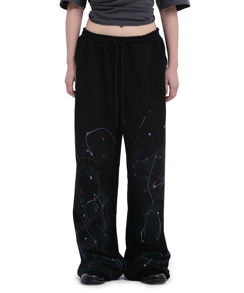 Depeugameoncheu Feather Painting Pants [Black]