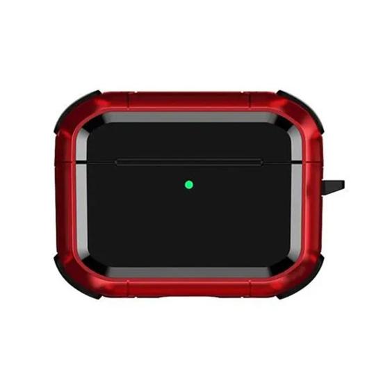 Earphone Case for AirPods Pro 3 Charging Case Portable Shockproof Wireless Earbud Protective Cover Full Coverage Shell Skin with Metal Ring