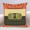 Vintage Cassette Cushion Cover For Sofa Pillow Case Cover Seat Car Throw Pillowcase 45X45Cm For Home Decorative 037