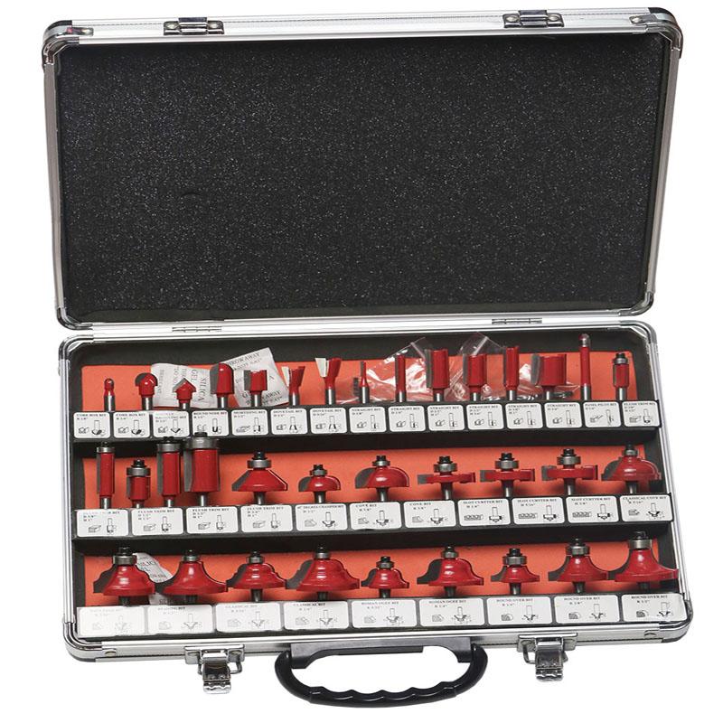 Set de freză din carbură de tungsten cu tijă de 6 mm și 8 mm, 35 buc. Cuțit de tăiere pentru prelucrarea lemnului, frezare