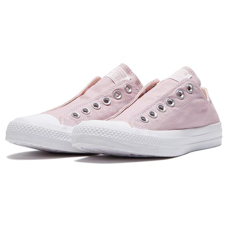Converse Chuck Taylor All Star Slip On Comfortable Casual Low Top Canvas Shoes Unisex Sneakers Light-Purple 164304C