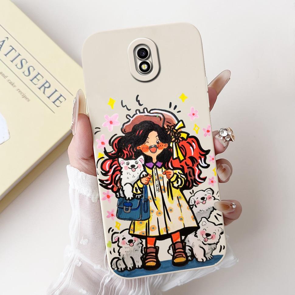 Cute Panda Cover For Samsung J7 2017 Case SM-J730F Silicone Soft TPU Fundas Phone Case For Samsung Galaxy J7 2017 Coque Bumper