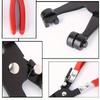 1pcsCar Tube Clamp Long Automotive Hose Clamp Pliers Straight Throat Tube Bundle Clamp Removal Tool Straight Smooth Handle Plier
