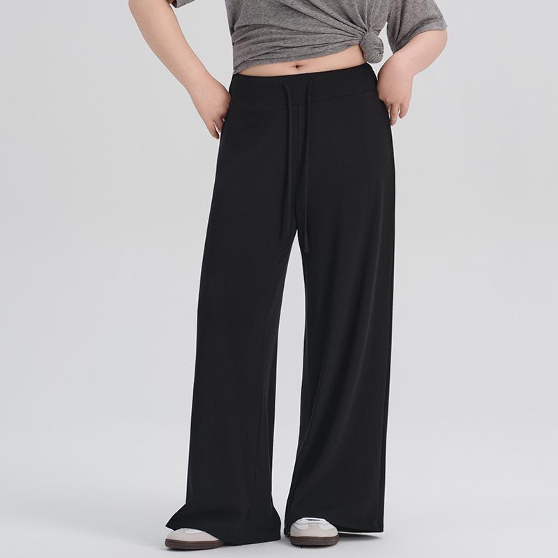 Women S Loose Plus Size Yoga Pants Comfortable Slim Wide Leg Drawstring Workout Pants