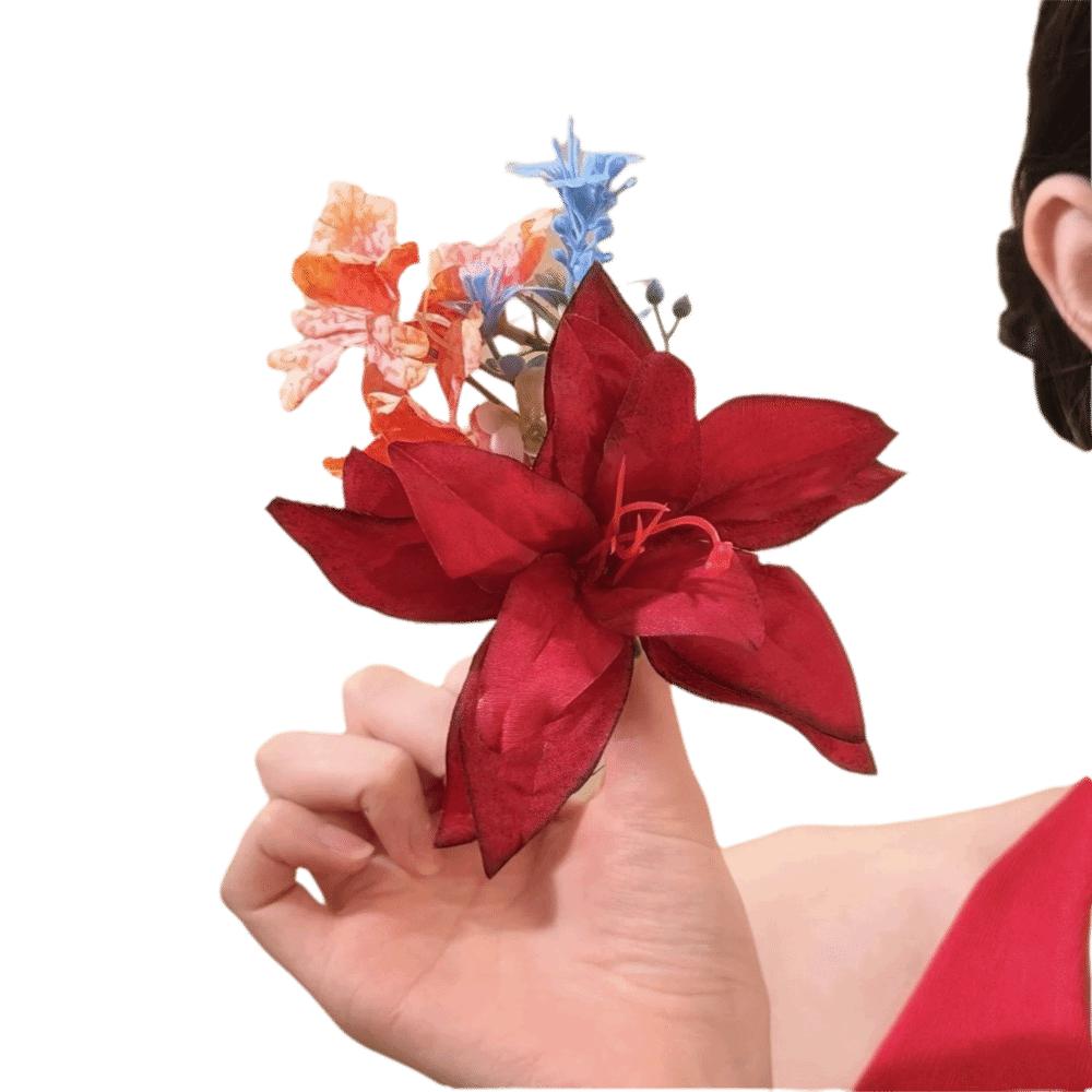 Simulation Flower Flower Hair Stick Bohemian Bride Hair Accessories Sweet Thai Hair Fork  Daily