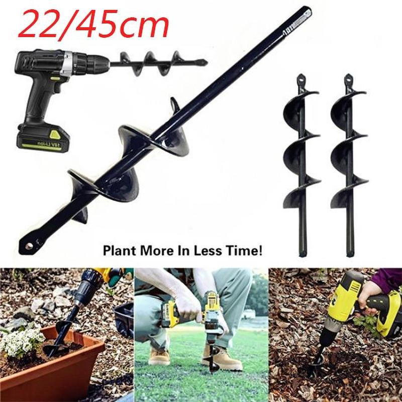 1pcs Garden Auger Planter Spiral Drill Bit Flower Planting Hole Digger