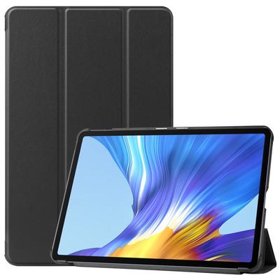 Pro Huawei MatePad 10.4 Custer Vzor Jednobarevné Pouzdro na tablet z kůže s horizontálním otevíráním a trojskládacím stojánkem a funkcí spánku / probuzení