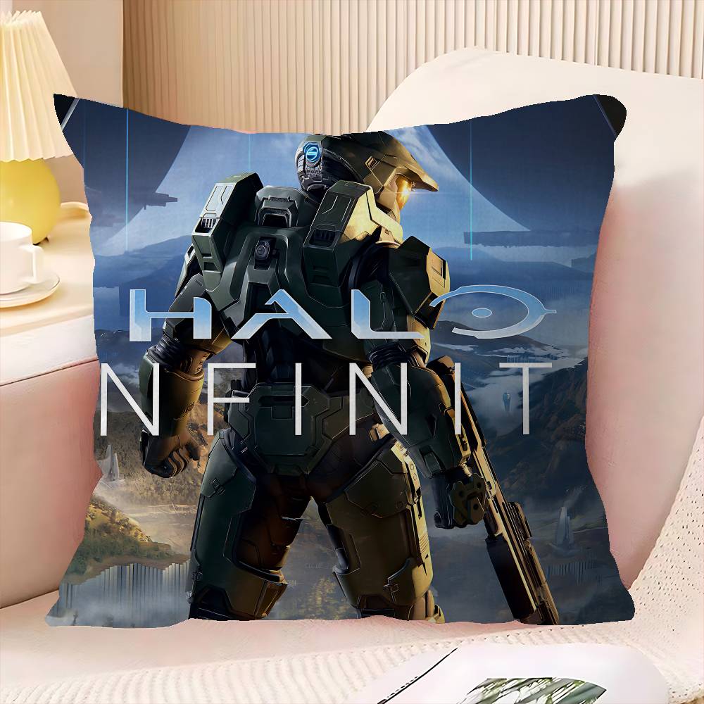 SCI-FI H-HALOS FPS GAME Personalized Pillow Dust Cover Bedroom Kids Party Decoration Pillowcase Birthday Children Gift