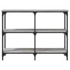 Console Table Grey Sonoma 100x29x75 cm Particleboard