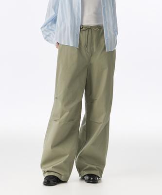 MUSINSA STANDARD WOMAN Women'S Cotton Parachute Pants [Light Khaki]