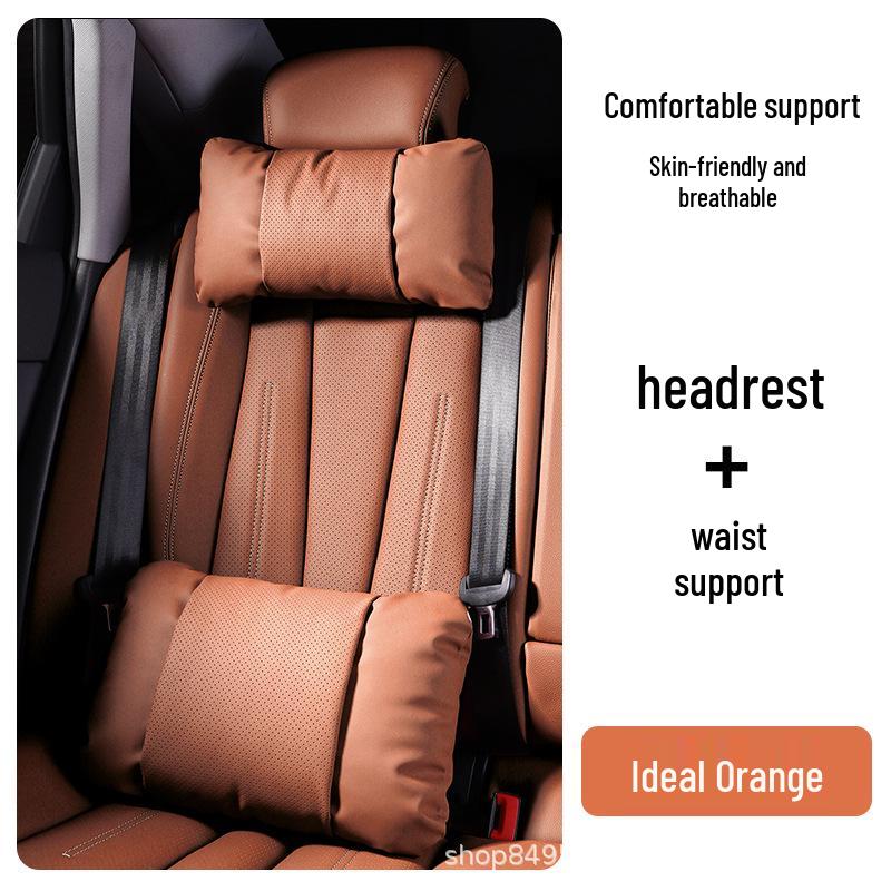 New Version Li Auto L6-L9 i6 i8 Car Headrest & Lumbar Support Pillow Set