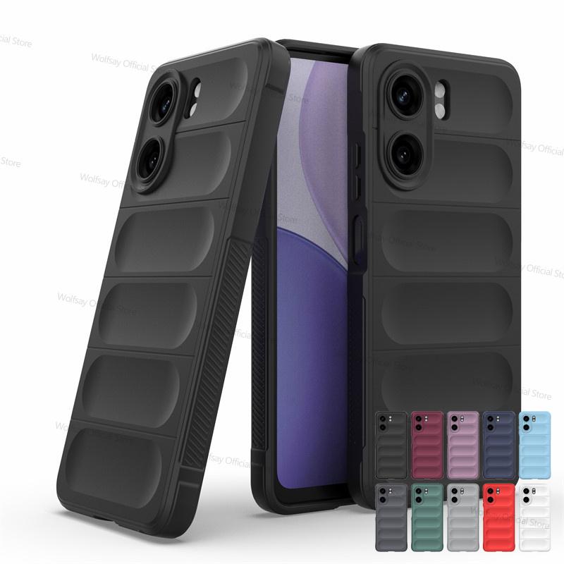 For Oppo A5x Case Oppo A5x 4G 5G Cover Cases Shockproof Silicone Anti-fingerprint Protective TPU Phone Back Cover For Oppo A5x
