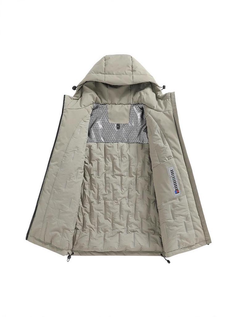 Men's Trendy Loose-Fit Graphene Hooded Winter Puffer Jacket
