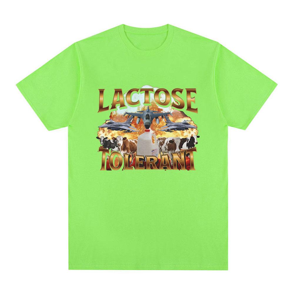 

Lactose Tolerant Funny Meme Graphic T-Shirt Men Women Vintage Fashion Short Sleeve T-shirts Cotton Casual Cozy Oversized T Shirt 4XL