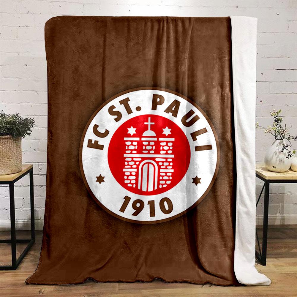 FC St. Pauli Logo Decke für alle Jahreszeiten Decke Mittagspause Überwurf Geschenk