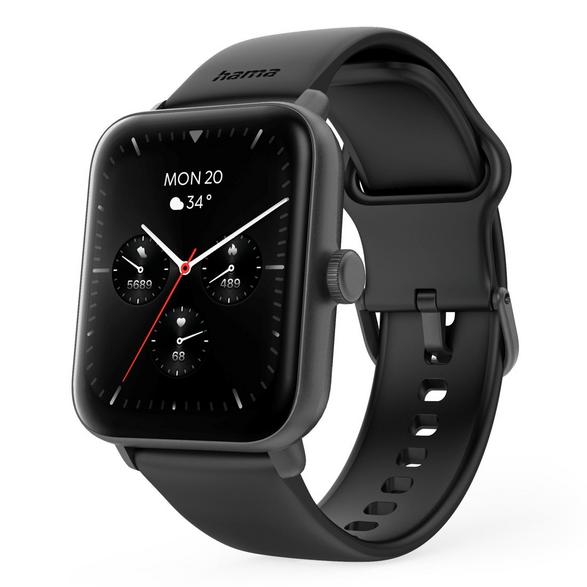Hama 6010 gps smartwatch rectangular black