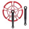 170mm Bike Crankset Aluminium Alloy 53T Single Speed Crank Arm Chainwheel Accessory