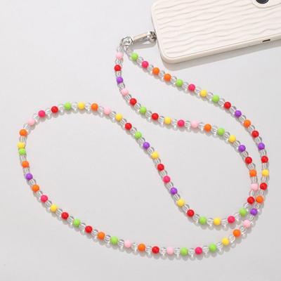 Llavero de Cuerda Antiperdida de 120CM Cordón para Colgar en el Cuello Correas de Cadena Portátil para Teléfono Accesorios para Teléfono