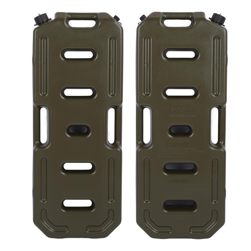 5.2 Gallon 20L Oil Can Gas Container Pot Gasoline Anti Shock Fuel Storage Tank Pack with Handle for Car Motorcycle UTV