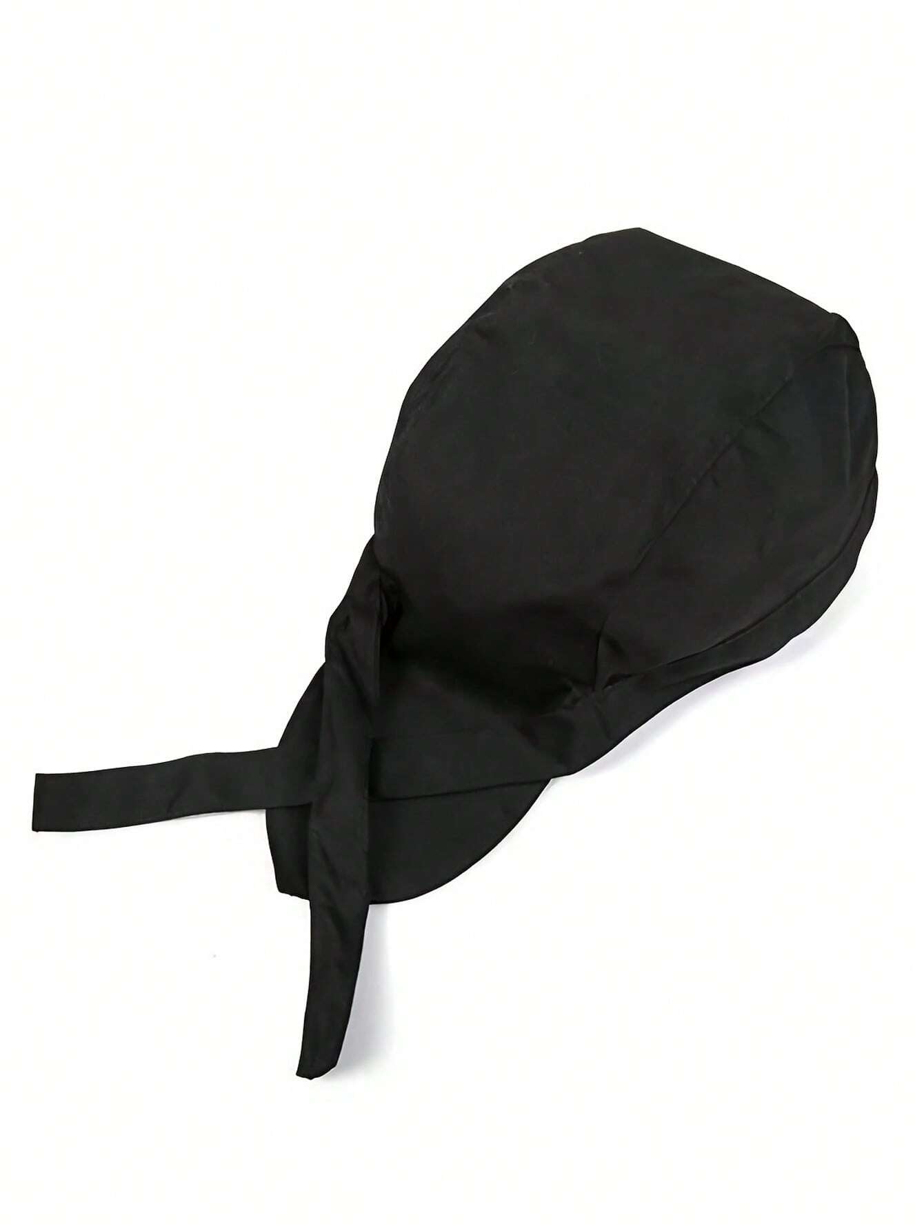 

Pirate Hat Chef Cap, Korean Style Headscarf Hat, Unisex for Men & Women, Suitable for Western Restaurant Waiters, Breathable чёрный