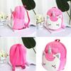 Malvys Unicorn Roz Intens Uni Glow Soft Backpack 27cm – Girls Kindergarten Gift, Plush School Bag, Easy Clean Cute Design