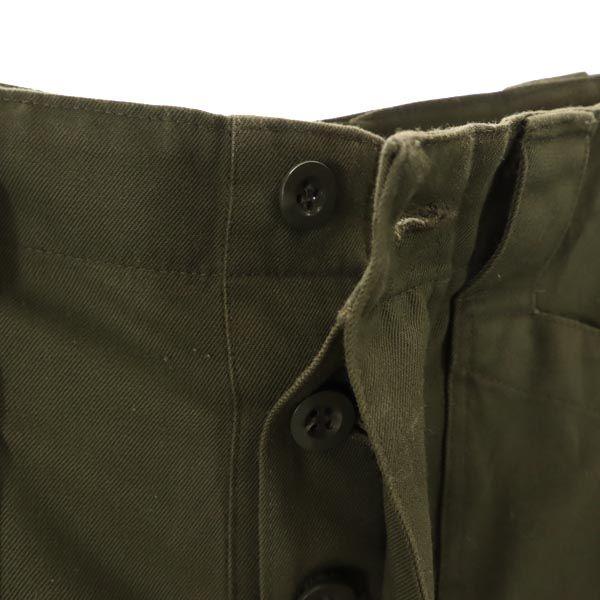 Austrian Army 90s Military Cargo Pants Khaki Button Fly Men's Used