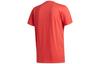 adidas T Shirts Men's Honor Red Crew Neck Moderate Straight Fit FT8837