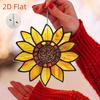 Vintage Sunflower Suncatcher 2D Acrylic Window Hanging, Sunflower Wall Decor for Kitchen Office Garden Decor, Sunflower Gifts