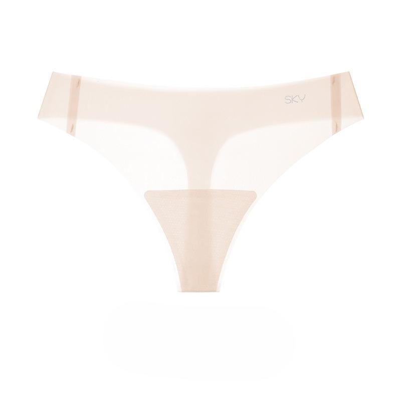 Женское летнее сексуальное прозрачное бесшовное фитнес-йога-стринги XL телесный