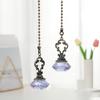 2PCS Bronze Crystal Pendant Home Decoration Car Trim Ceiling Fan Chain Extender Crystal Prism Drop Lamp Pendants