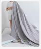 Class A Soybean Fiber Summer Quilt - Solid Color, Simple Style, 200x230x250cm for Home or Dorm