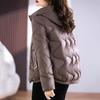 Women's Lightweight Down Cotton Hooded Jacket - Plus Size Autumn/Winter Outerwear