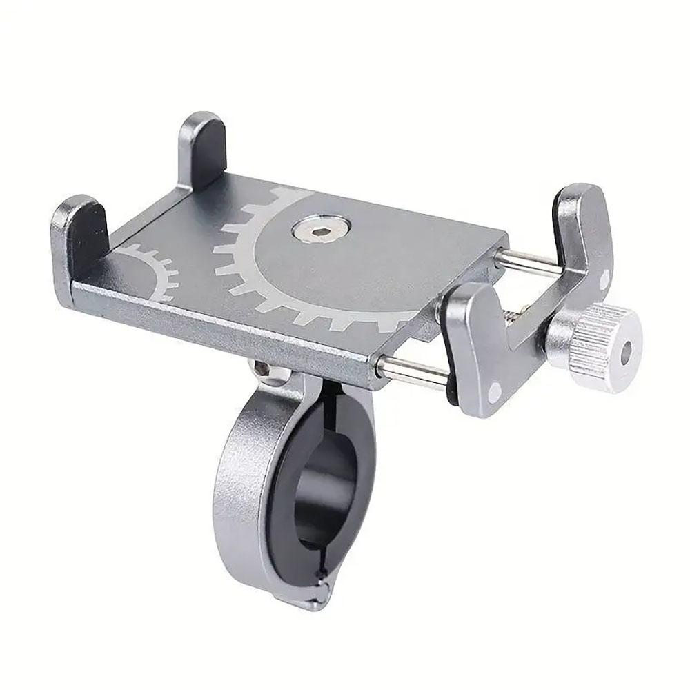 Universal Bicycle Phone Holder Metal GPS Mount for MTB Motorcycle Handlebar Antislip Stand Bracket for Cell Mobile Riding Moto