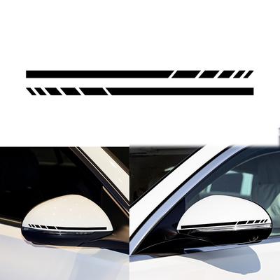 2 ADET Çizgili Sticker Dikiz Aynası Çıkartması Mercedes Benz ABCE CLA SVR ML AMG W176 C117 W205 W204 W213 W212 C253 Çıkartması