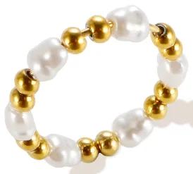 Glänzende Kristall High-End Anlaufgeschützte Mode Geometrische Offene Vergoldete Edelstahlringe für Damen Ehering Schmuck Geschenke