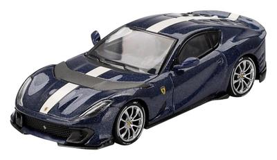 BBR Maßstab Ferrari 812 Competition Blau Tour De France Fertiges Modell 1/64 (BBRFER64011)