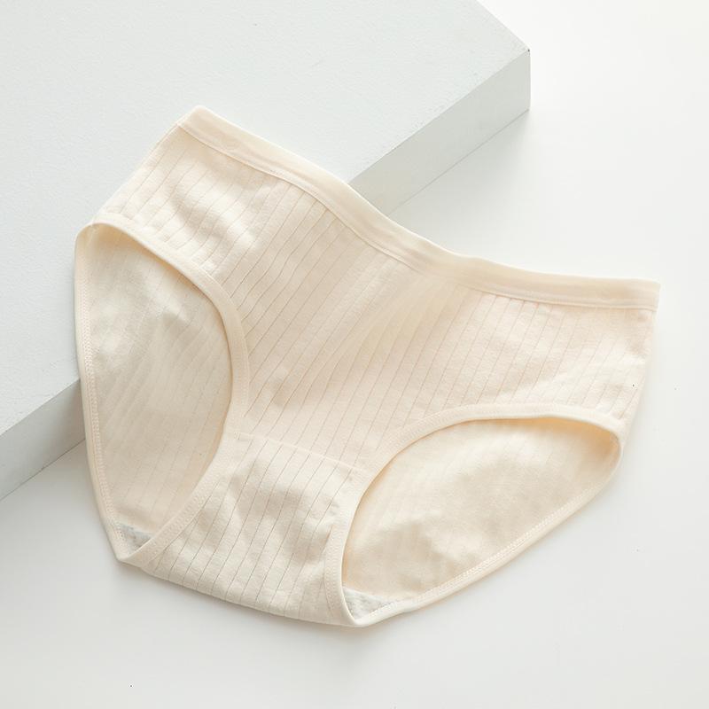 Women's Cotton Panties Female Underpants Sexy Panties Solid Color Breathable Briefs