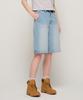 CARGOBROS FOR WOMAN Basic Washed Bermuda Denim Pants (Light Blue)
