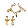 Middle Aged Xia Pa New Features Devil's Eye Ear Mouth Old Money Style Jewelry Gold Fashion Earrings