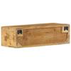 Wall Mounted TV Cabinet 60 X 30 X 19 Cm Rough Mango Solid Wood