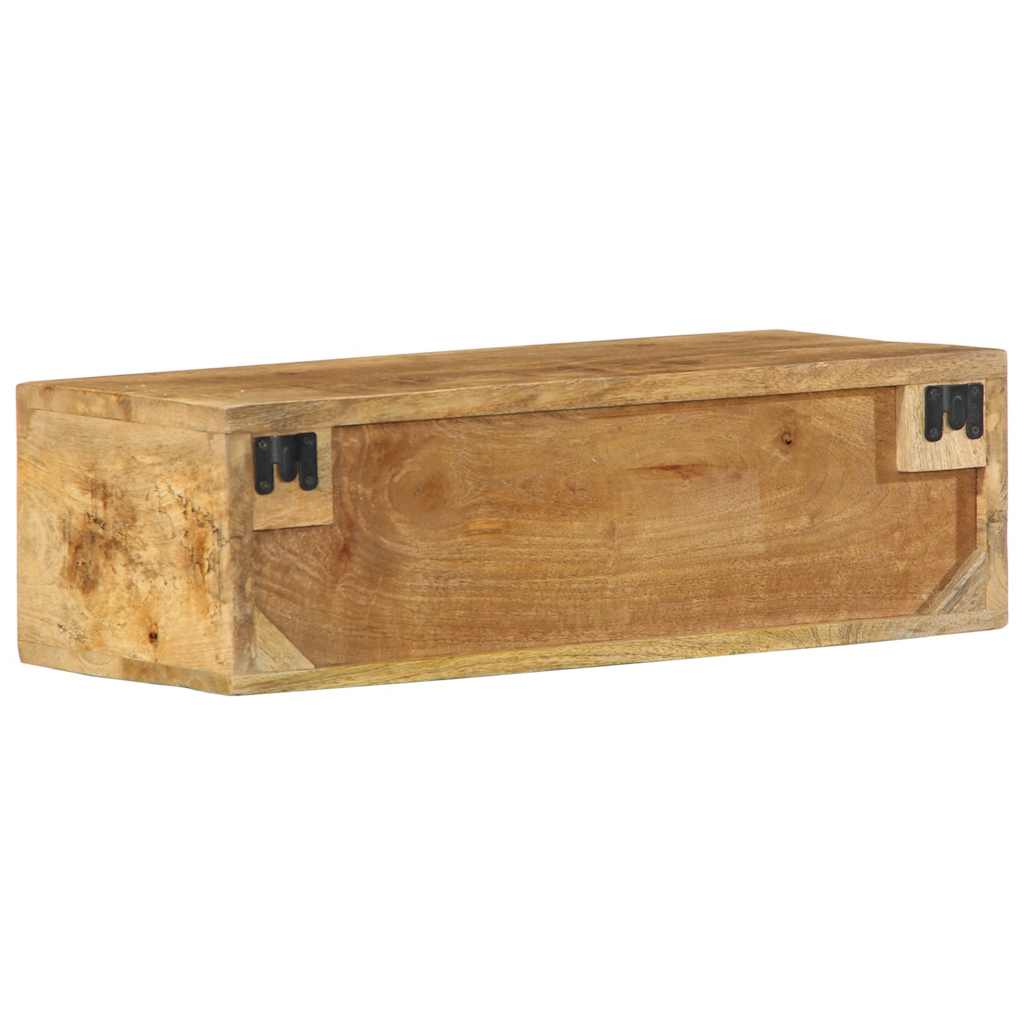 Wall Mounted TV Cabinet 60 X 30 X 19 Cm Rough Mango Solid Wood