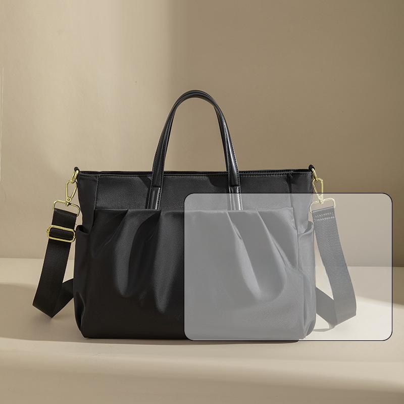 Laptop Bag Women's Handheld Large Capacity Briefcase One Shoulder Crossbody Tote Bag Business Trip Commuting Liner Bag