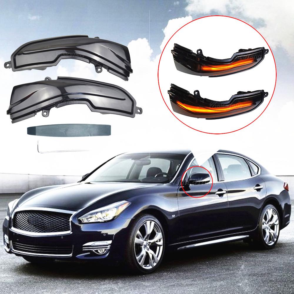 LED Dynamisches Blinkerlicht für Infiniti Q30 Q50 Q60 Q70 QX50 QX60 QX70 Seitenspiegel Sequenzieller Blinker Leuchte