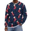 Men's Christmas Hoodless Neck Pullover Sweatshirt, for Him