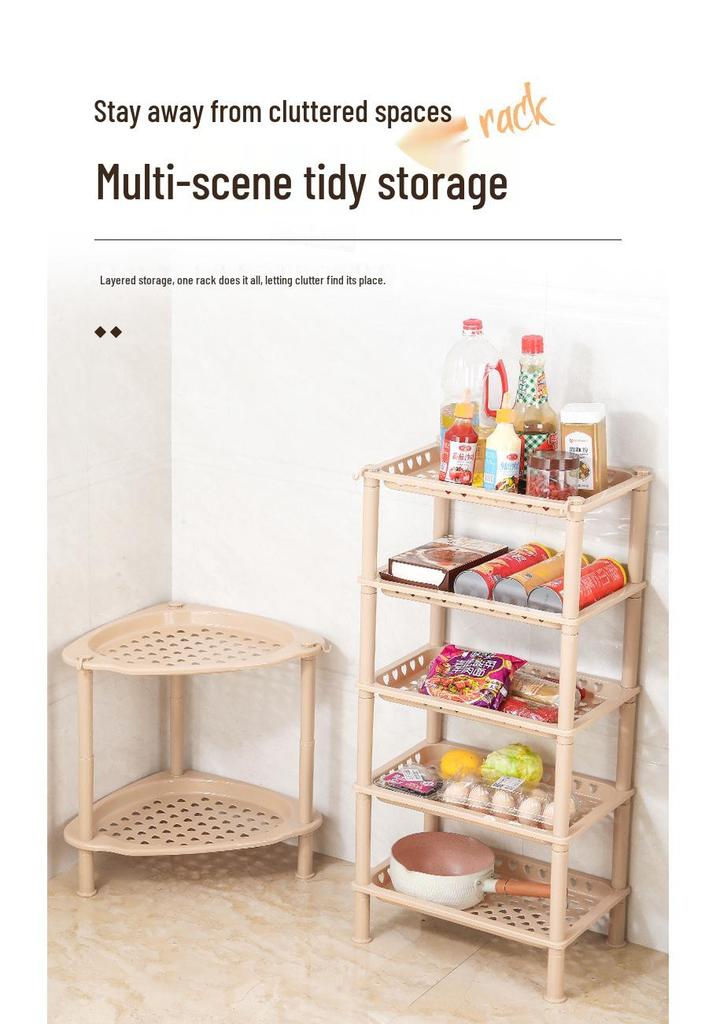 Multi-layer Storage Rack for Kitchen and Bathroom