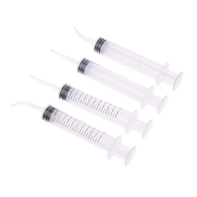 Irrigatore per alveoli tonsillari Siringa per irrigazione dentale con punta curva 12 ml Strumento dentale monouso per uso dentistico