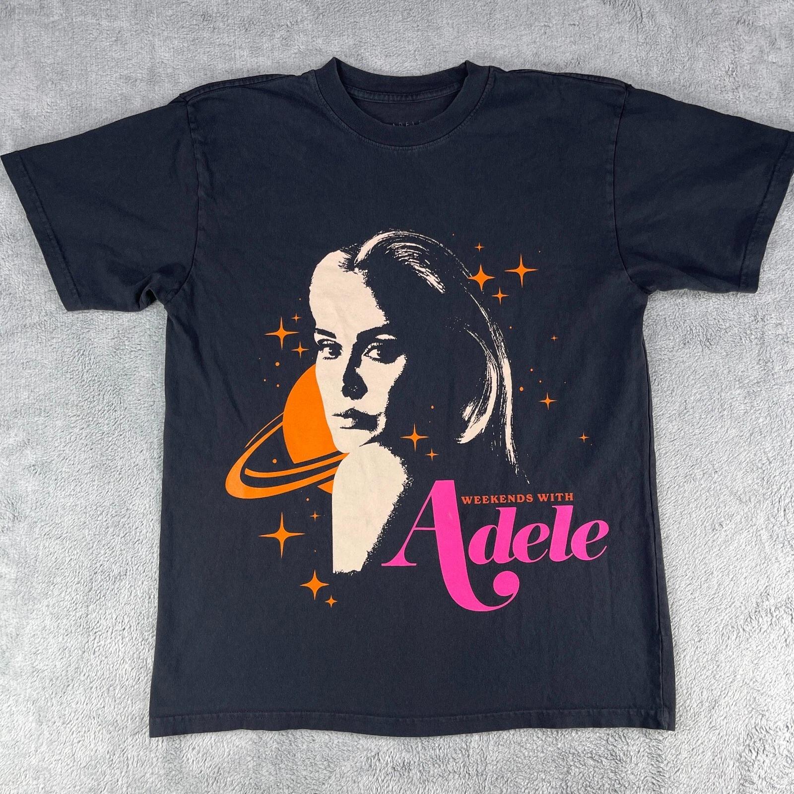 Adele T-Shirt Womens Medium Black Weekends With Crew Las Vegas Caesars Residency 4XL